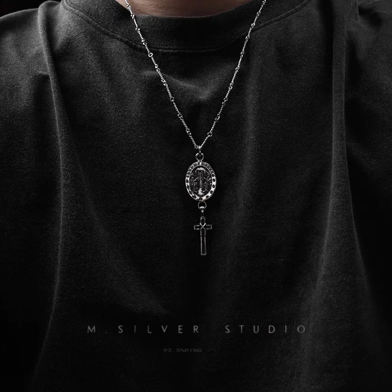 Chrome Hearts Cross Ring - Gothic 925 Sterling Silver Jewelry | David Studio