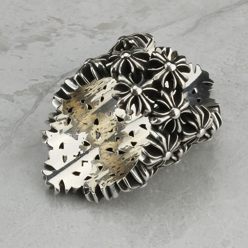 Chrome Hearts Cross Ring - Gothic 925 Sterling Silver Jewelry | David Studio