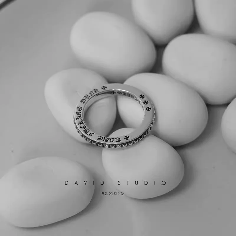 Chrome Hearts Cross Ring - Gothic 925 Sterling Silver Jewelry | David Studio