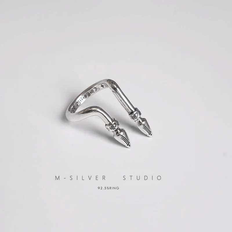 Chrome Hearts Cross Ring - Gothic 925 Sterling Silver Jewelry | David Studio