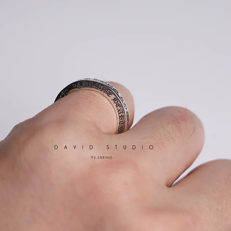 Chrome Hearts Cross Ring - Gothic 925 Sterling Silver Jewelry | David Studio