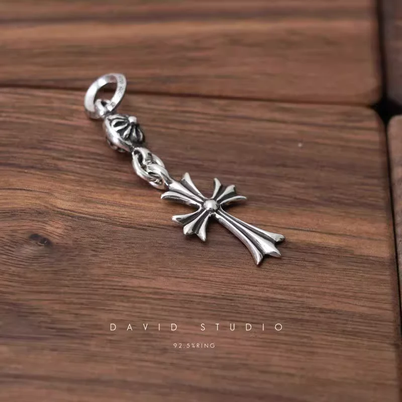 Chrome Hearts Cross Ring - Gothic 925 Sterling Silver Jewelry | David Studio