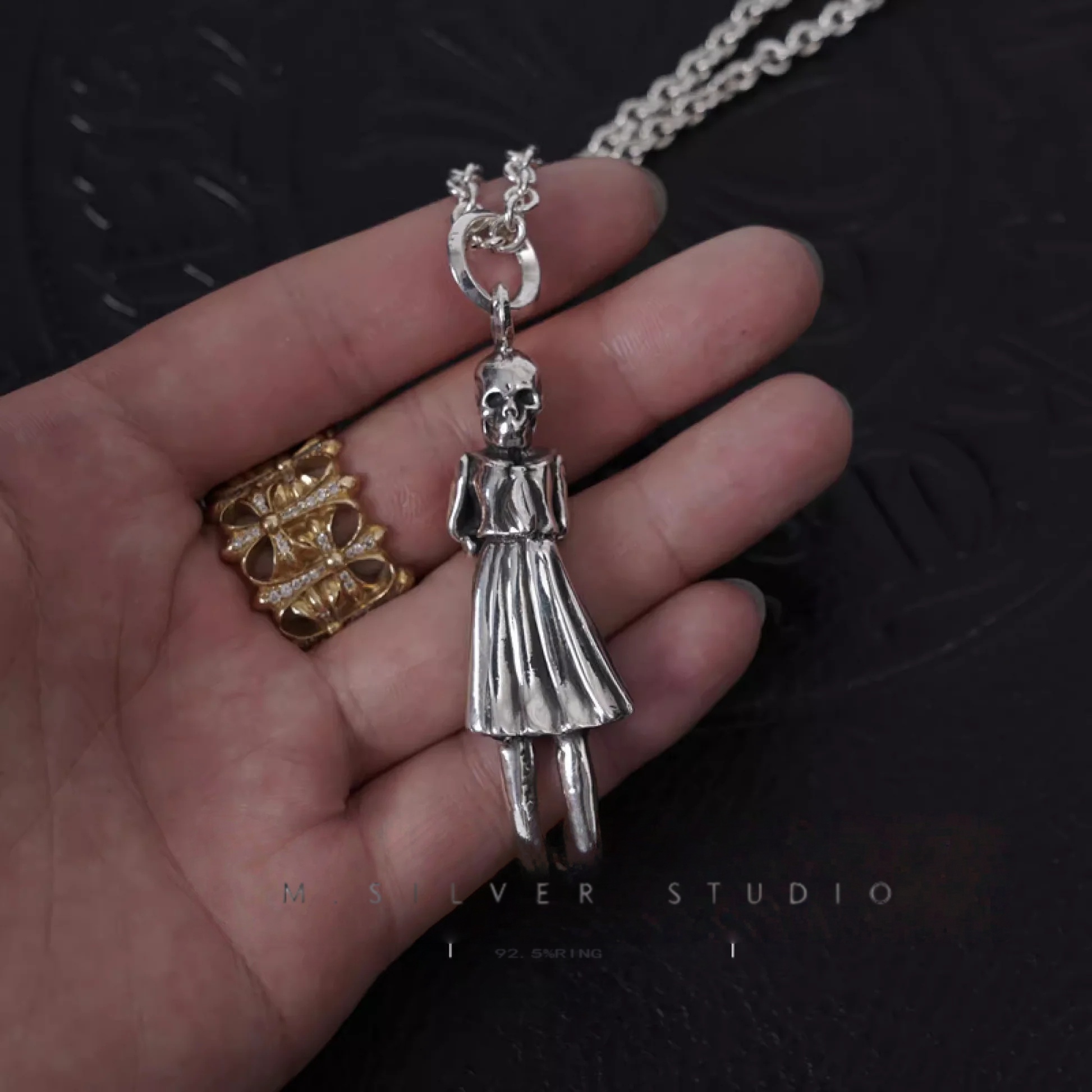 Chrome Hearts Cross Ring - Gothic 925 Sterling Silver Jewelry | David Studio