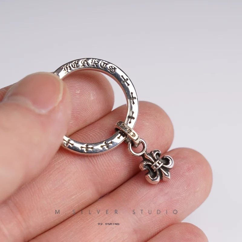 Chrome Hearts Cross Ring - Gothic 925 Sterling Silver Jewelry | David Studio