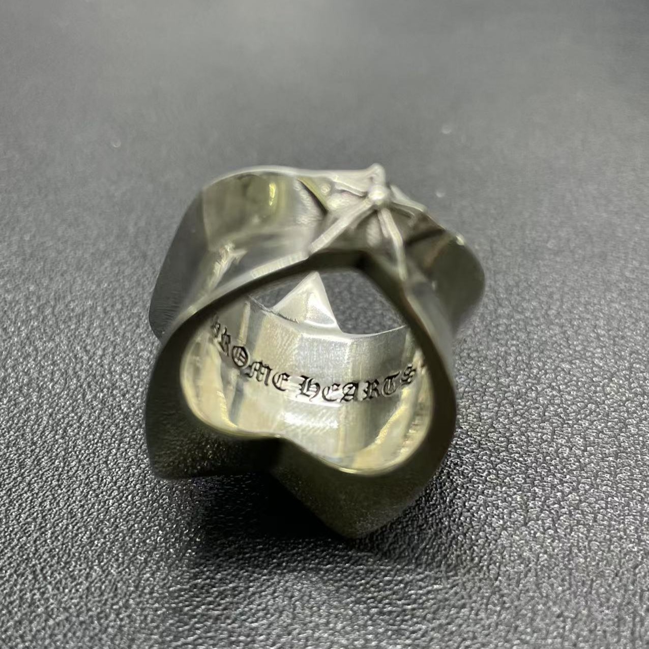 Chrome Hearts Cross Ring - Gothic 925 Sterling Silver Jewelry | David Studio