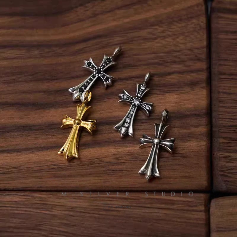 Chrome Hearts Cross Ring - Gothic 925 Sterling Silver Jewelry | David Studio