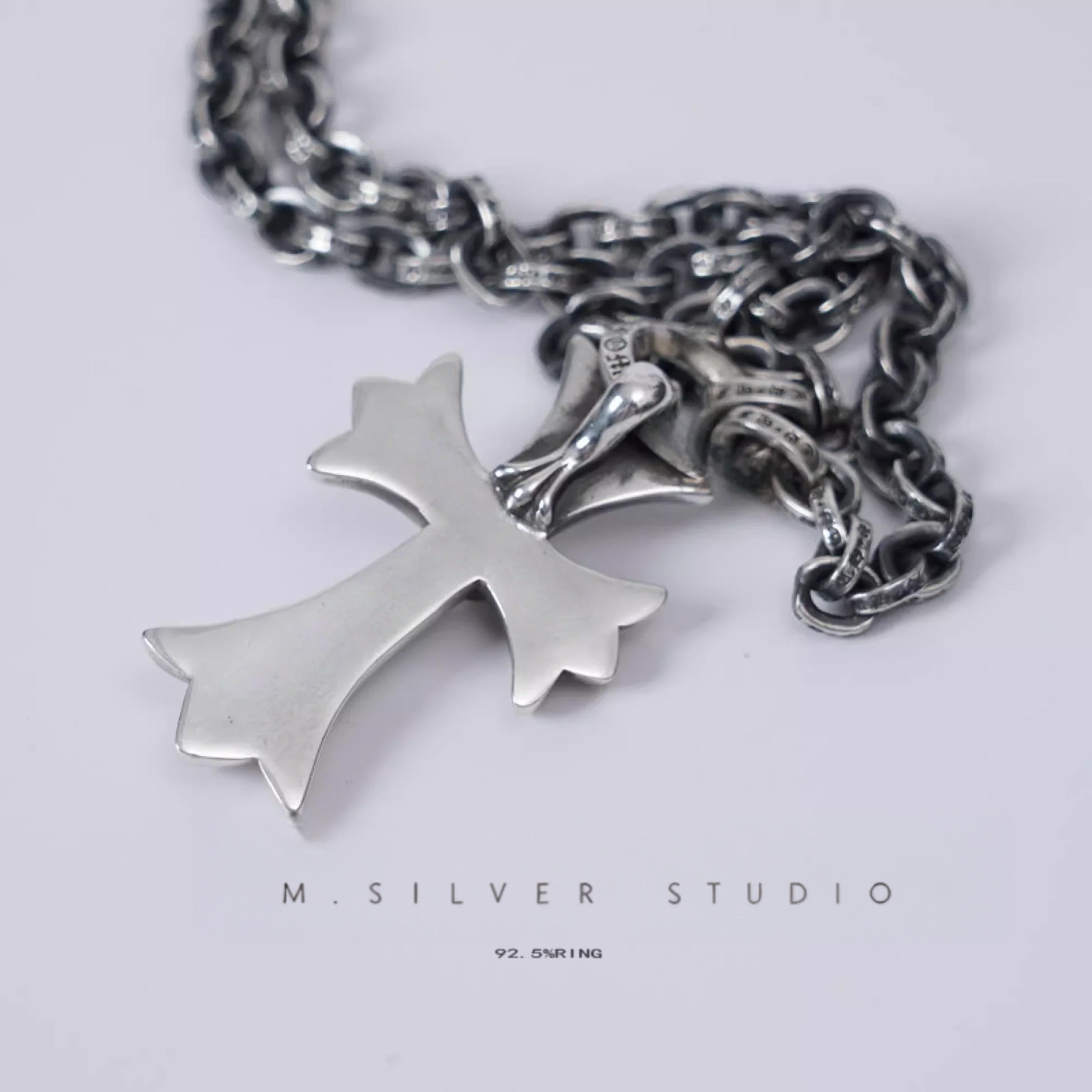 Chrome Hearts Cross Ring - Gothic 925 Sterling Silver Jewelry | David Studio