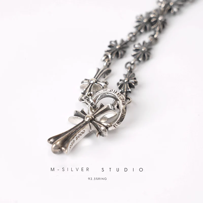 Chrome Hearts Cross Ring - Gothic 925 Sterling Silver Jewelry | David Studio