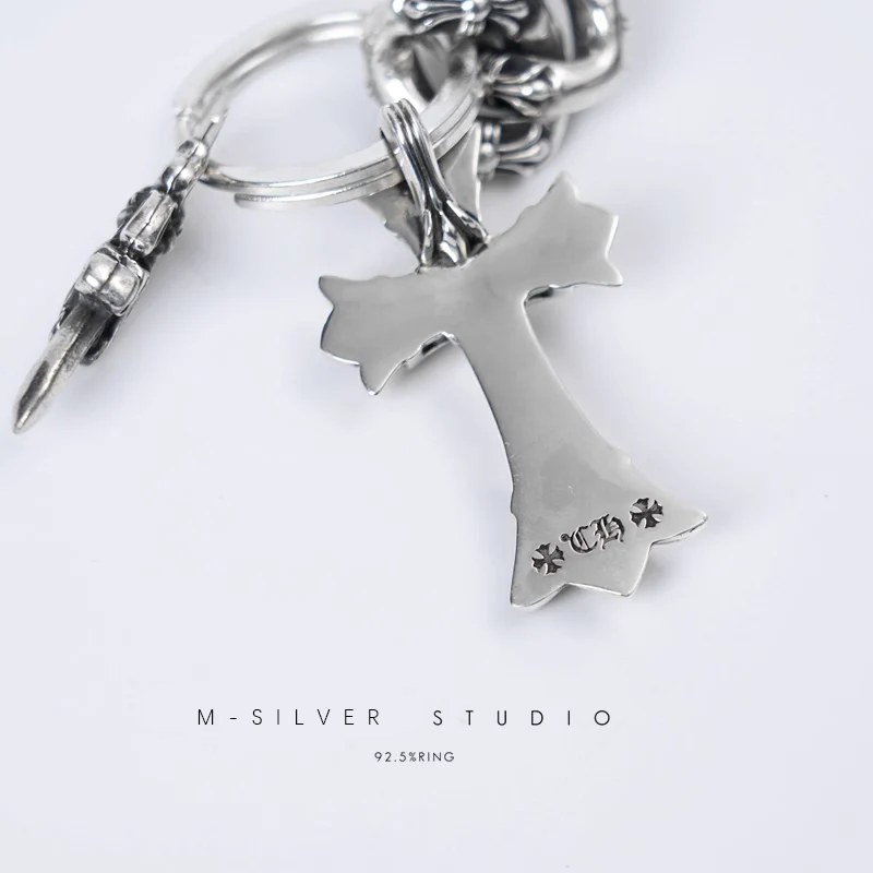 Chrome Hearts Cross Ring - Gothic 925 Sterling Silver Jewelry | David Studio