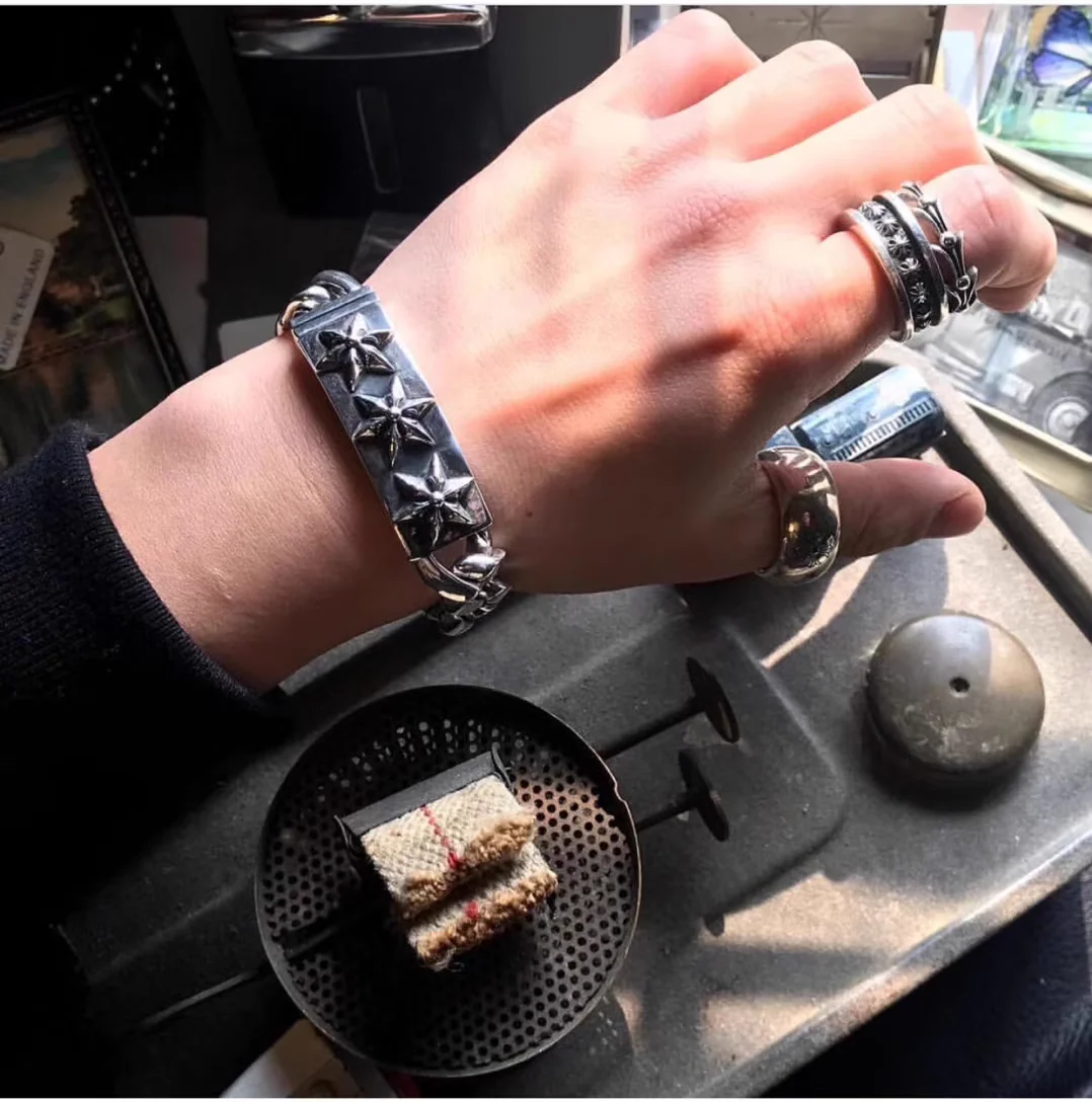 Chrome Hearts Cross Ring - Gothic 925 Sterling Silver Jewelry | David Studio