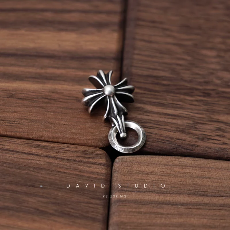 Chrome Hearts Cross Ring - Gothic 925 Sterling Silver Jewelry | David Studio