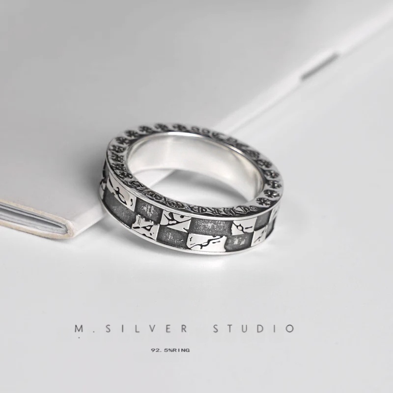 Chrome Hearts Cross Ring - Gothic 925 Sterling Silver Jewelry | David Studio