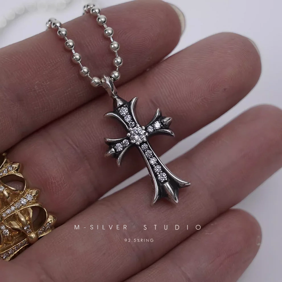 Chrome Hearts Cross Ring - Gothic 925 Sterling Silver Jewelry | David Studio