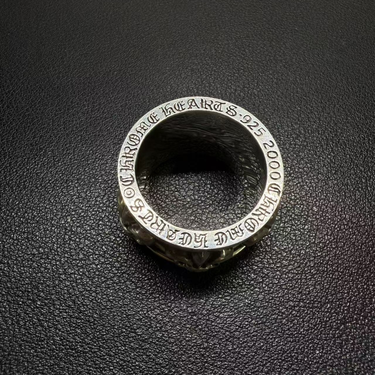 Chrome Hearts Cross Ring - Gothic 925 Sterling Silver Jewelry | David Studio