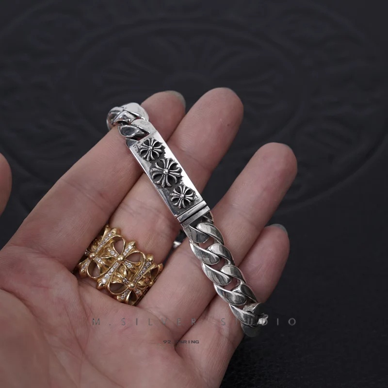 Chrome Hearts Cross Ring - Gothic 925 Sterling Silver Jewelry | David Studio