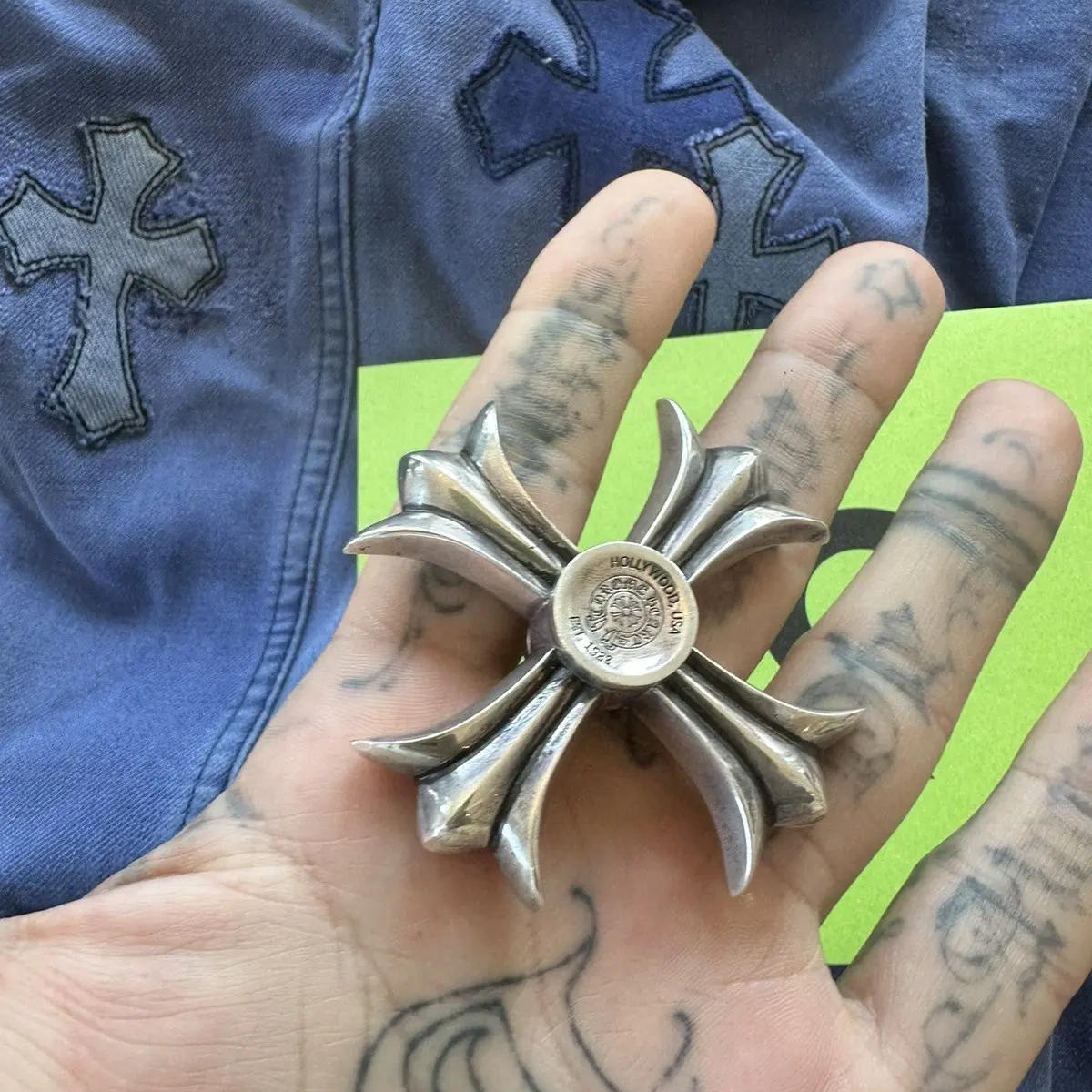 Chrome Hearts Cross Ring - Gothic 925 Sterling Silver Jewelry | David Studio