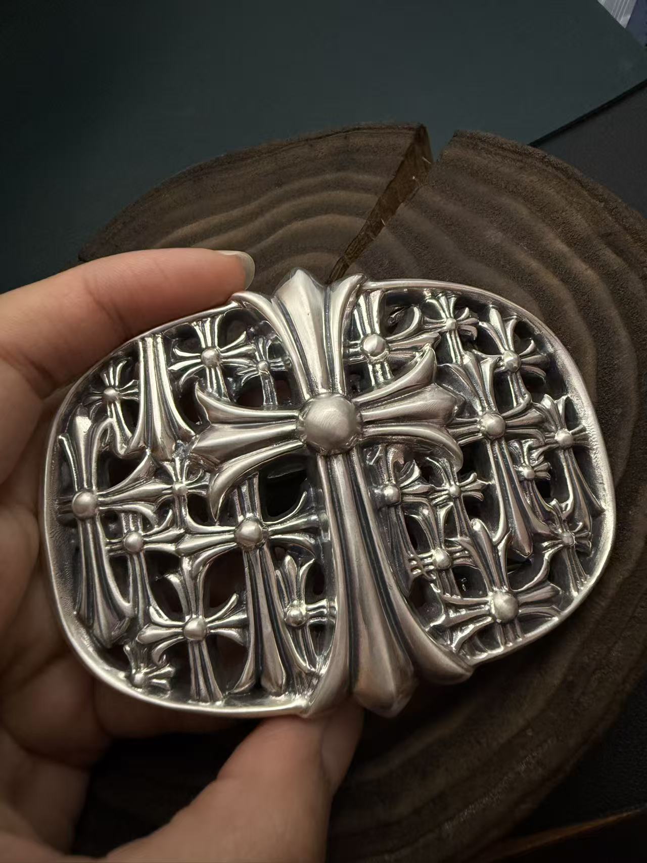 Chrome Hearts Cross Ring - Gothic 925 Sterling Silver Jewelry | David Studio