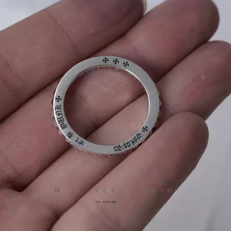 Chrome Hearts Cross Ring - Gothic 925 Sterling Silver Jewelry | David Studio