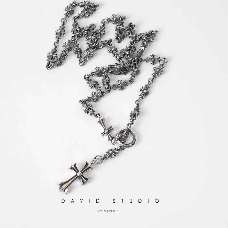 Chrome Hearts Cross Ring - Gothic 925 Sterling Silver Jewelry | David Studio