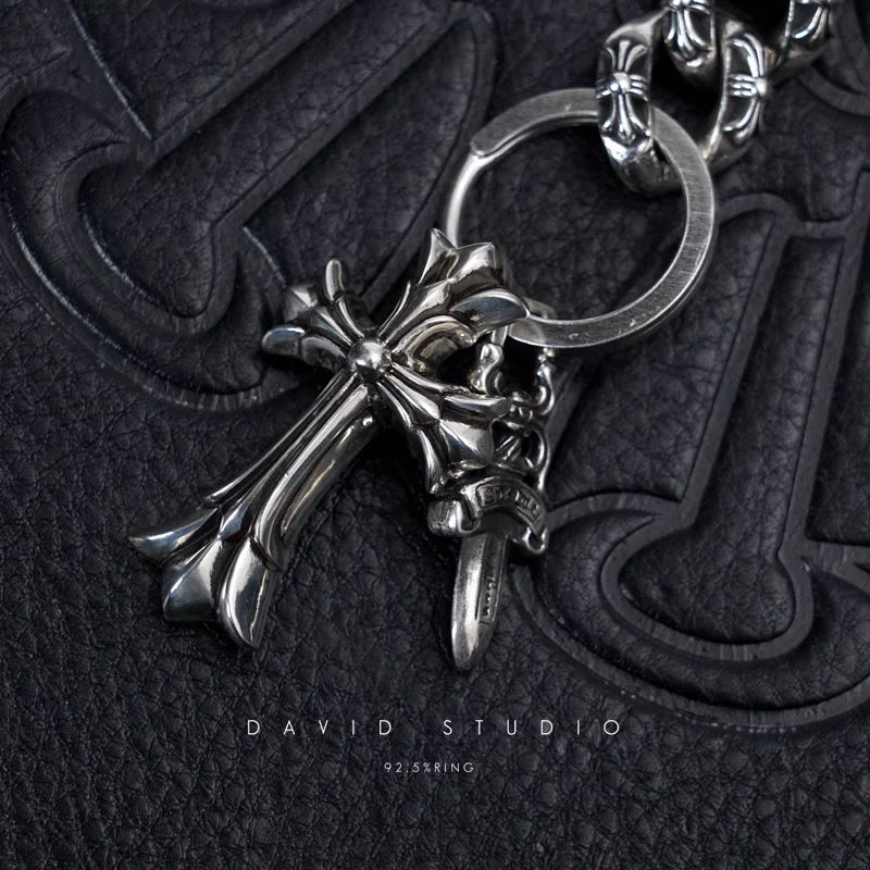Chrome Hearts Cross Ring - Gothic 925 Sterling Silver Jewelry | David Studio