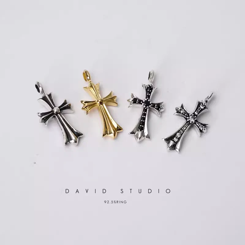 Chrome Hearts Cross Ring - Gothic 925 Sterling Silver Jewelry | David Studio