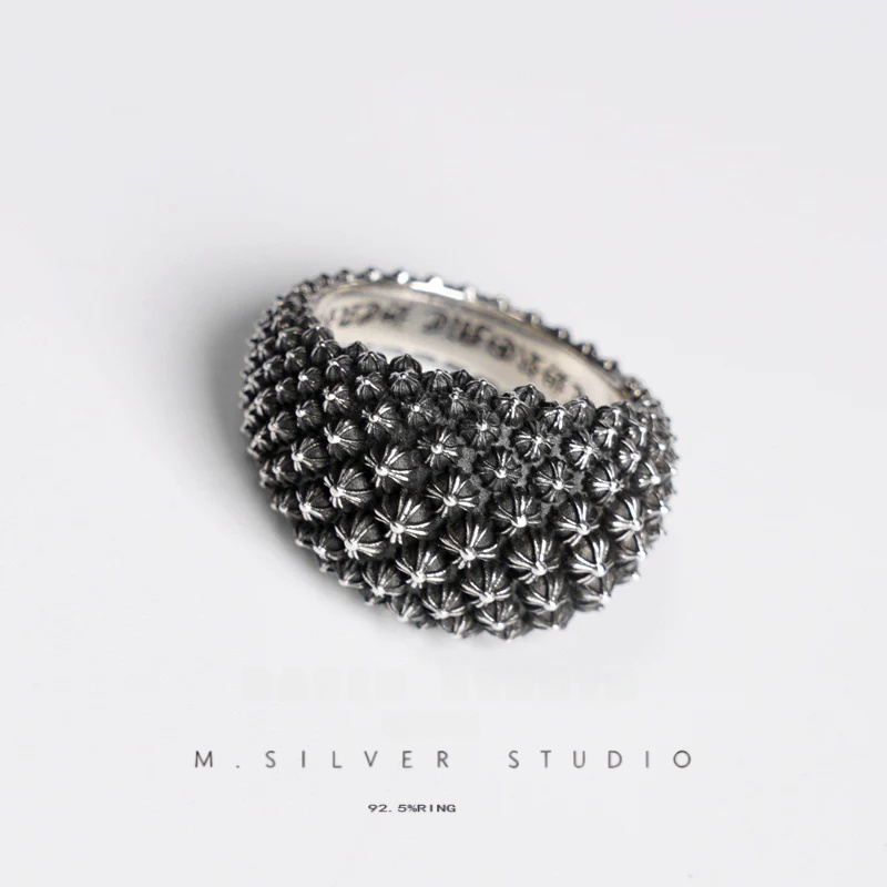 Chrome Hearts Cross Ring - Gothic 925 Sterling Silver Jewelry | David Studio