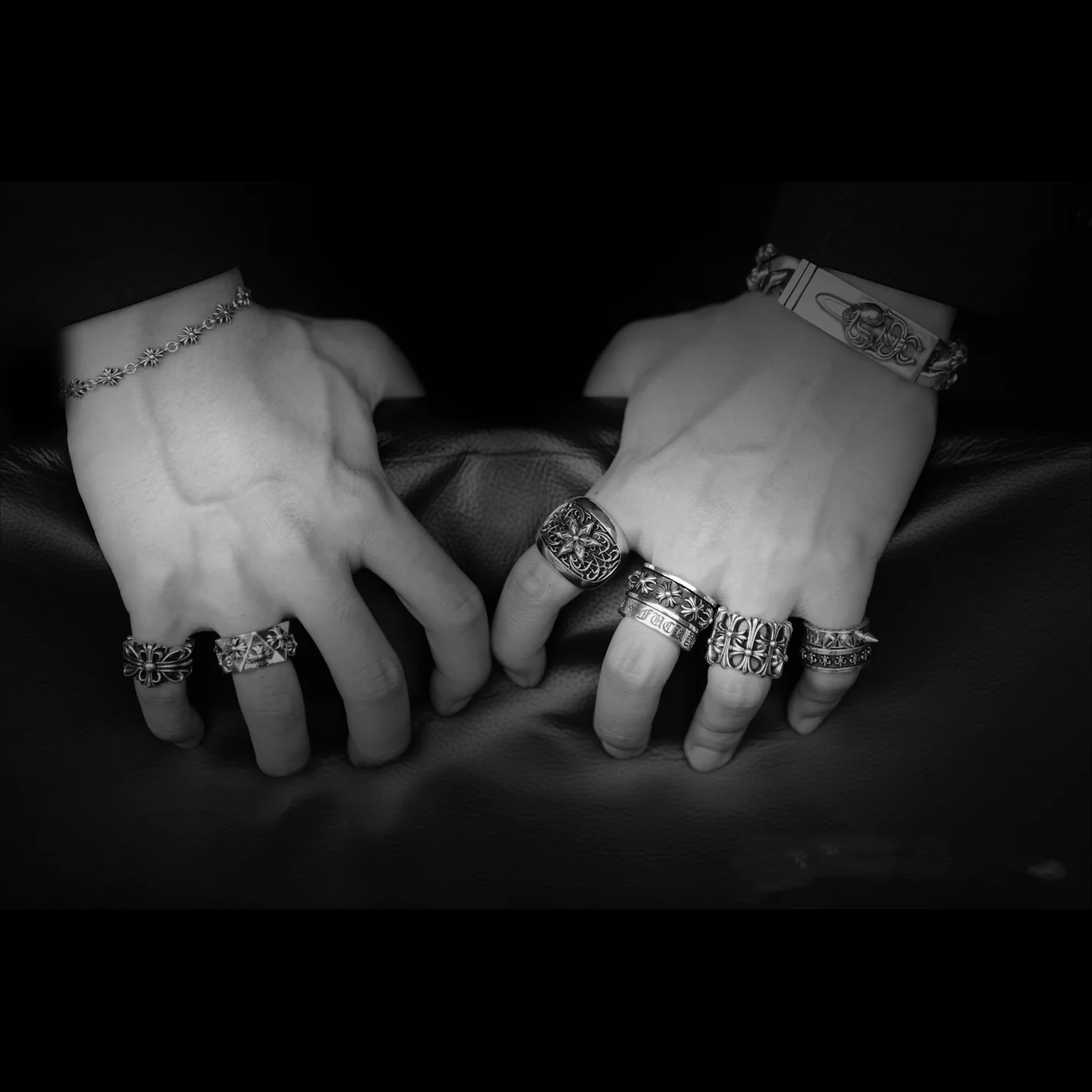 Chrome Hearts Cross Ring - Gothic 925 Sterling Silver Jewelry | David Studio