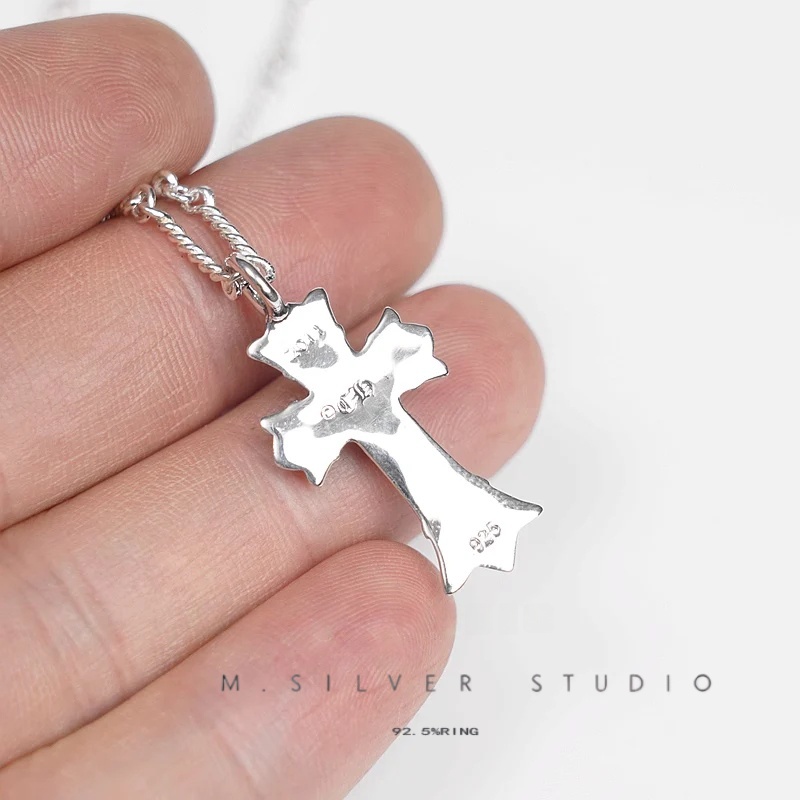 Chrome Hearts Cross Ring - Gothic 925 Sterling Silver Jewelry | David Studio