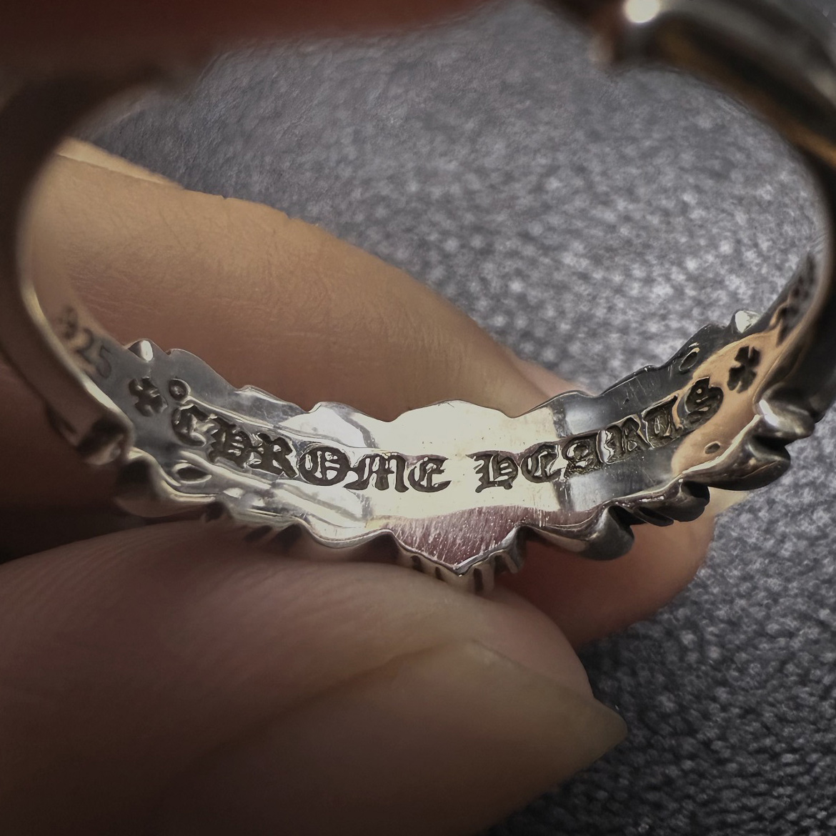 Chrome Hearts Cross Ring - Gothic 925 Sterling Silver Jewelry | David Studio