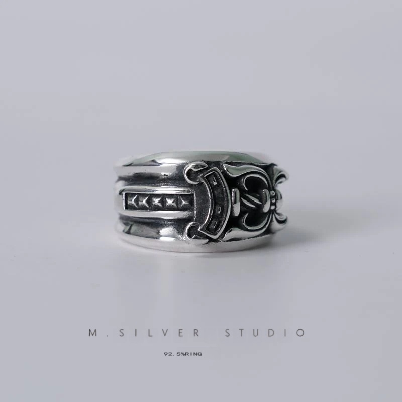 Chrome Hearts Cross Ring - Gothic 925 Sterling Silver Jewelry | David Studio