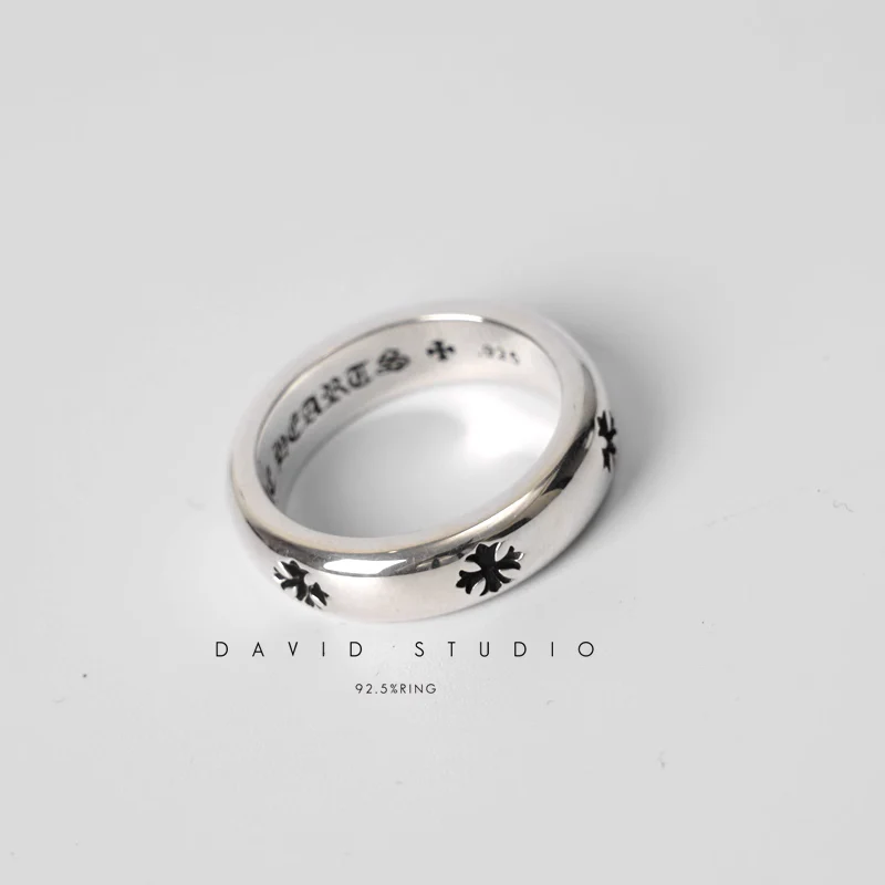 Chrome Hearts Cross Ring - Gothic 925 Sterling Silver Jewelry | David Studio