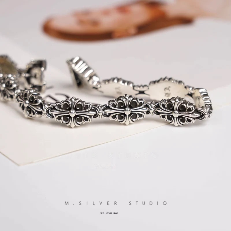 Chrome Hearts Cross Ring - Gothic 925 Sterling Silver Jewelry | David Studio