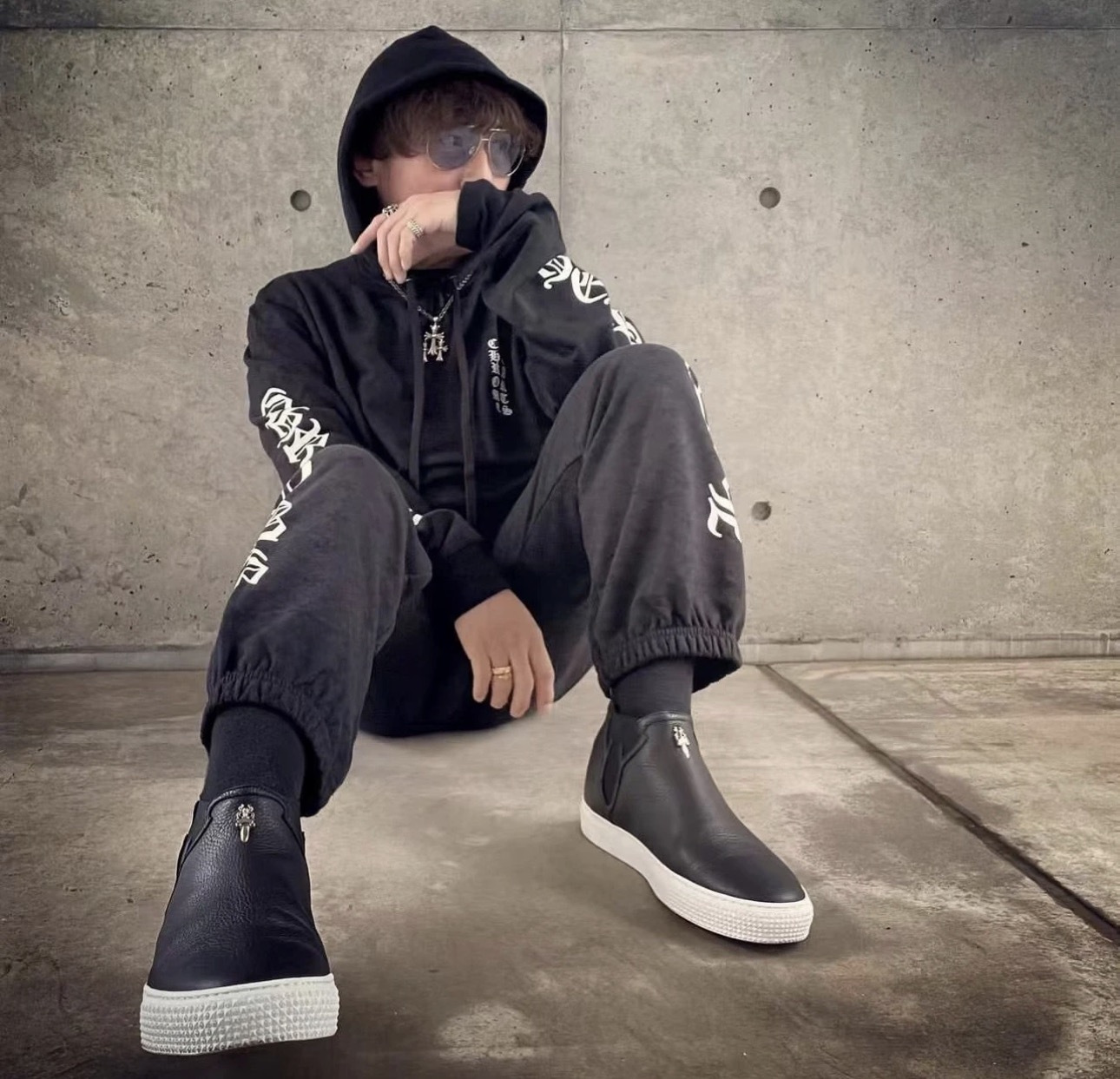 Chrome Hearts Cross Ring - Gothic 925 Sterling Silver Jewelry | David Studio