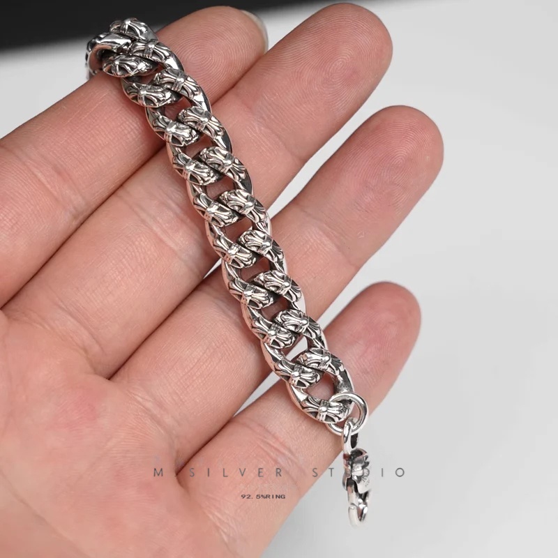 Chrome Hearts Cross Ring - Gothic 925 Sterling Silver Jewelry | David Studio