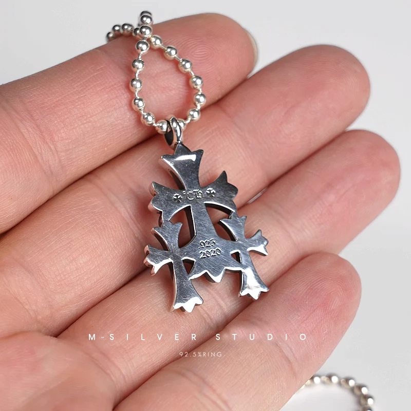 Chrome Hearts Cross Ring - Gothic 925 Sterling Silver Jewelry | David Studio