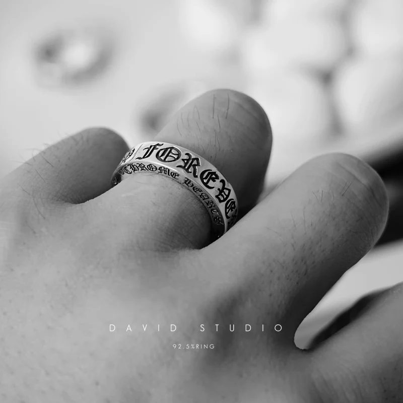 Chrome Hearts Cross Ring - Gothic 925 Sterling Silver Jewelry | David Studio