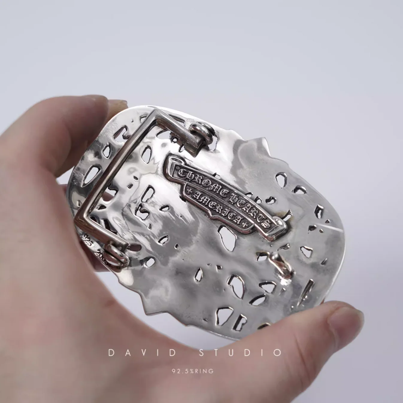 Chrome Hearts Cross Ring - Gothic 925 Sterling Silver Jewelry | David Studio