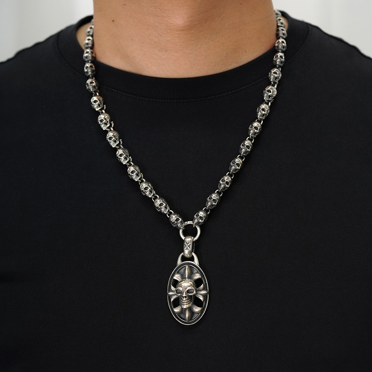 Chrome Hearts Cross Ring - Gothic 925 Sterling Silver Jewelry | David Studio