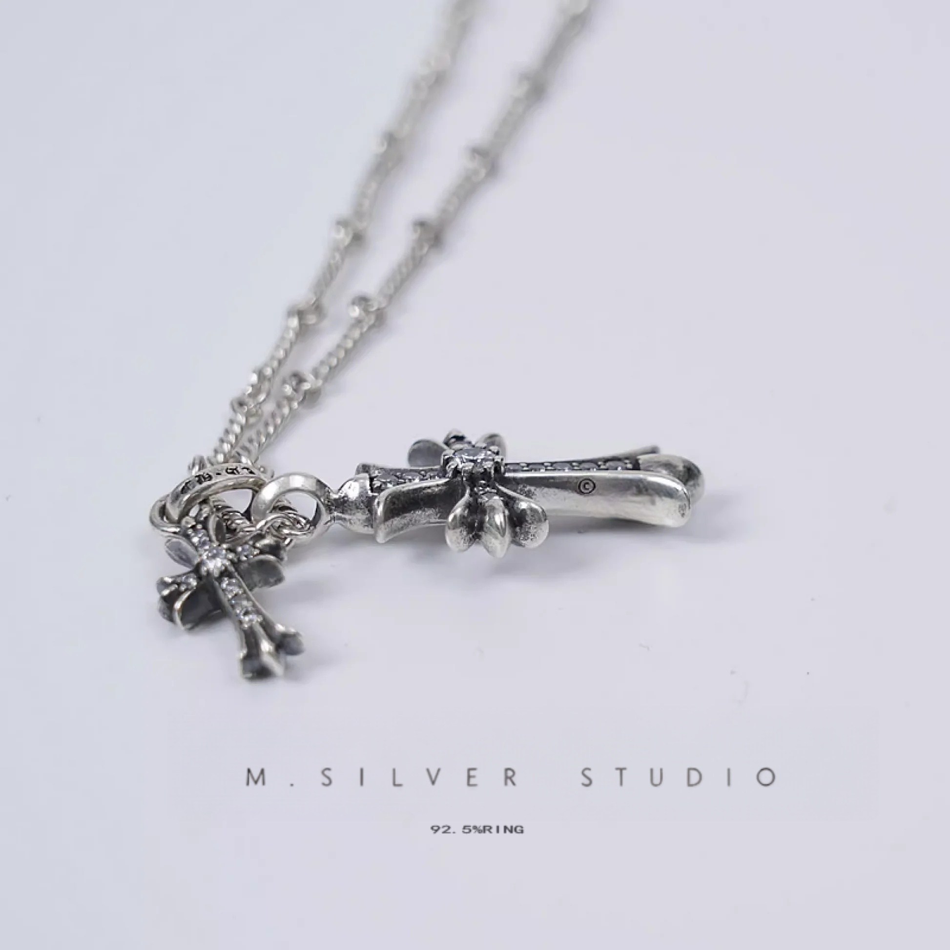 Chrome Hearts Cross Ring - Gothic 925 Sterling Silver Jewelry | David Studio