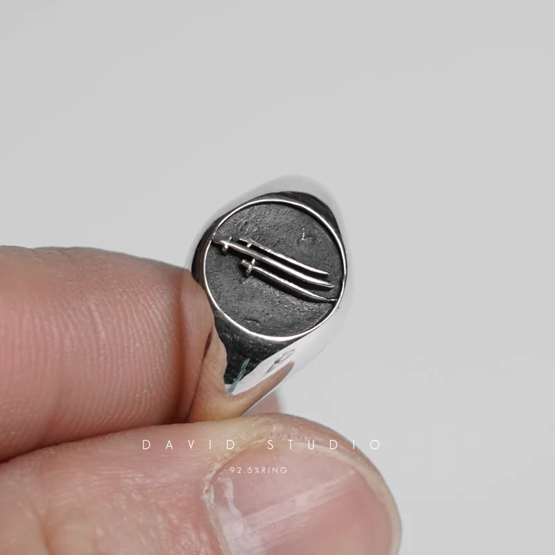 Chrome Hearts Cross Ring - Gothic 925 Sterling Silver Jewelry | David Studio