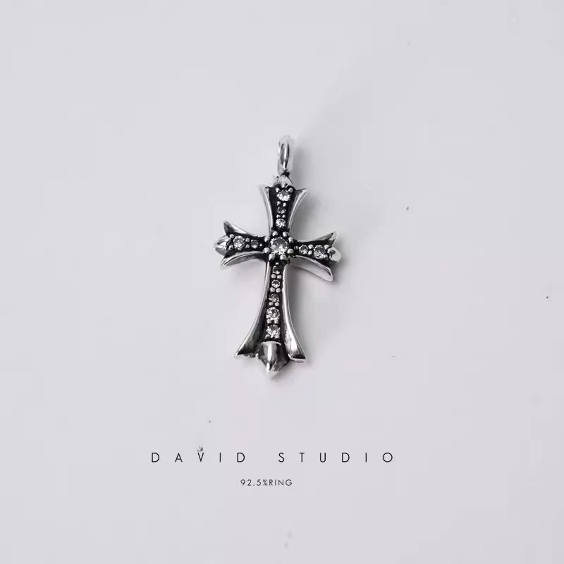 Chrome Hearts Cross Ring - Gothic 925 Sterling Silver Jewelry | David Studio