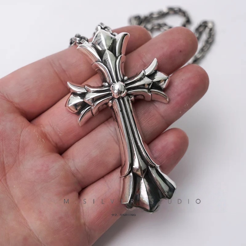 Chrome Hearts Cross Ring - Gothic 925 Sterling Silver Jewelry | David Studio