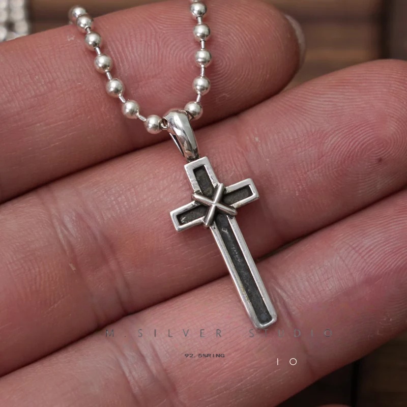 Chrome Hearts Cross Ring - Gothic 925 Sterling Silver Jewelry | David Studio