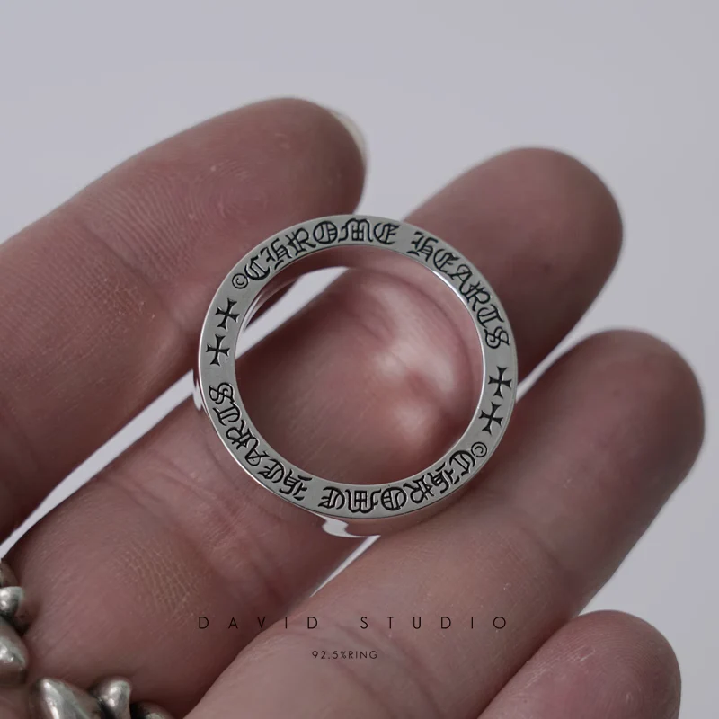 Chrome Hearts Cross Ring - Gothic 925 Sterling Silver Jewelry | David Studio