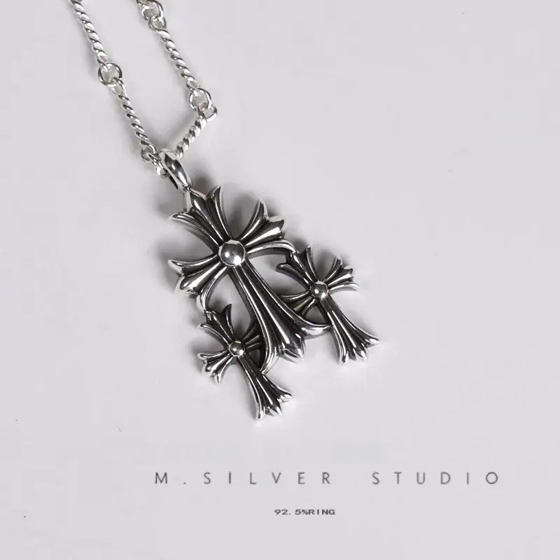 Chrome Hearts Cross Ring - Gothic 925 Sterling Silver Jewelry | David Studio