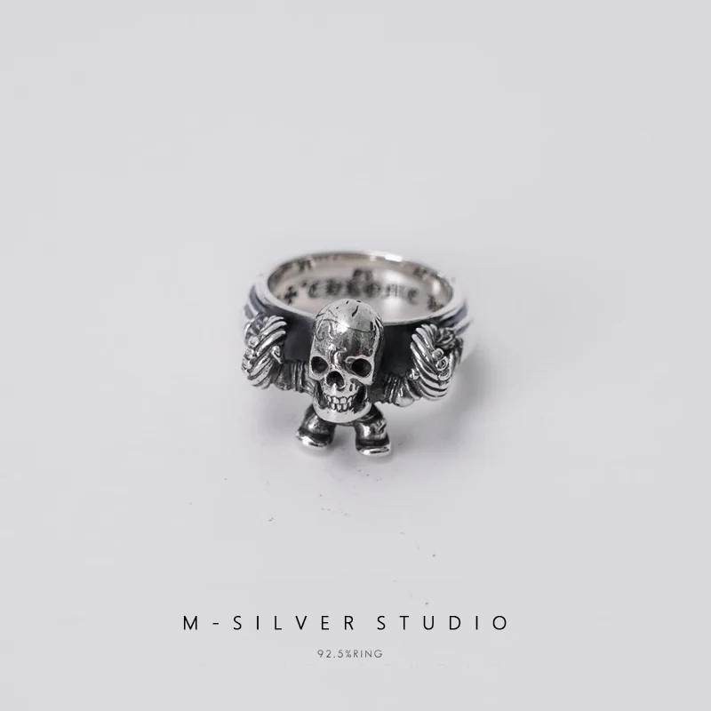 Chrome Hearts Cross Ring - Gothic 925 Sterling Silver Jewelry | David Studio