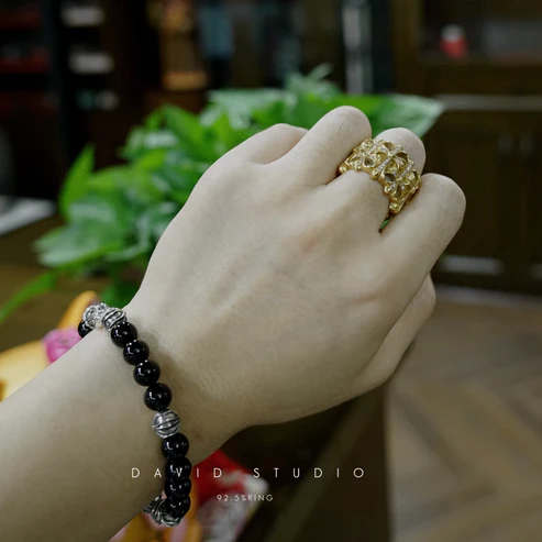 Chrome Hearts Cross Ring - Gothic 925 Sterling Silver Jewelry | David Studio