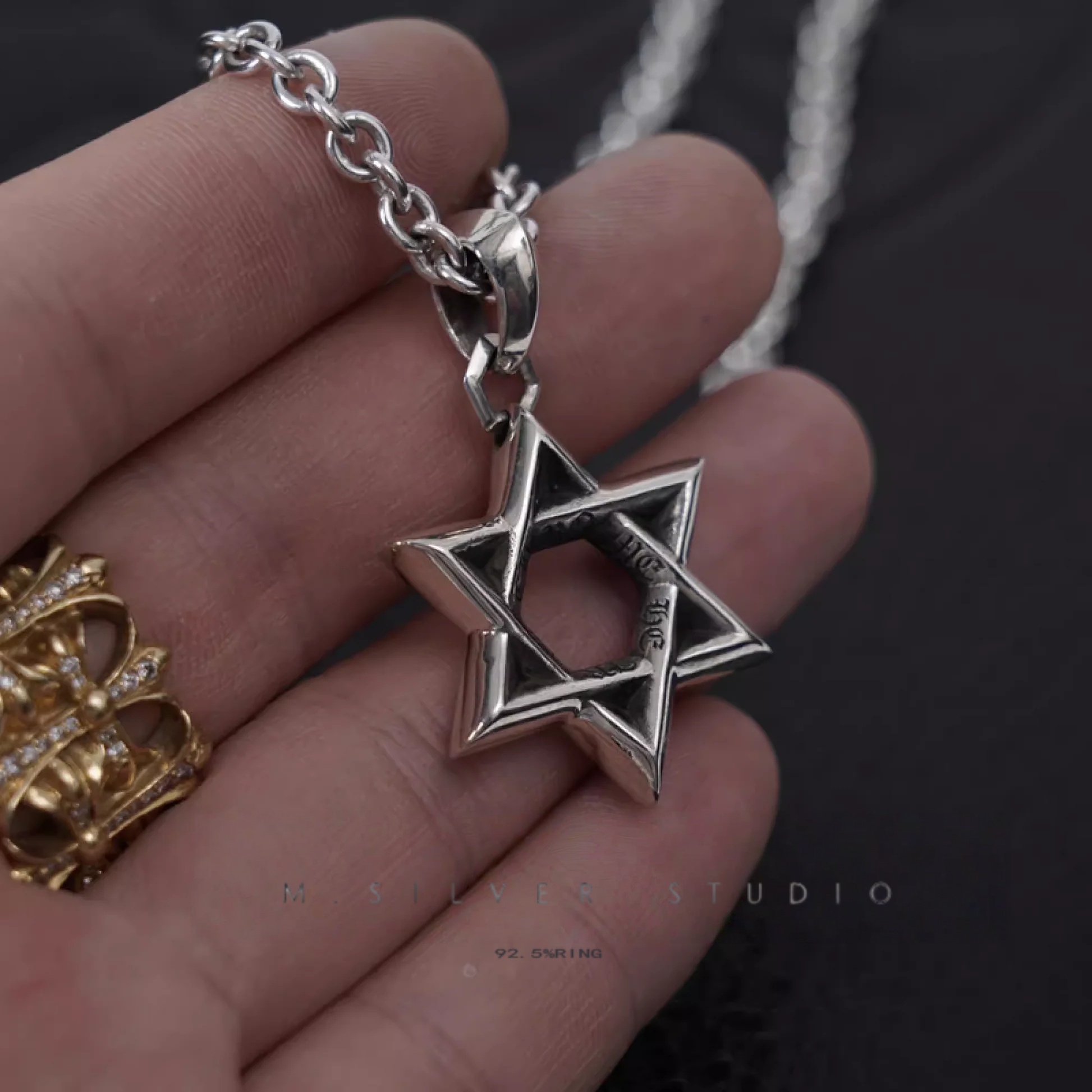 Chrome Hearts Cross Ring - Gothic 925 Sterling Silver Jewelry | David Studio