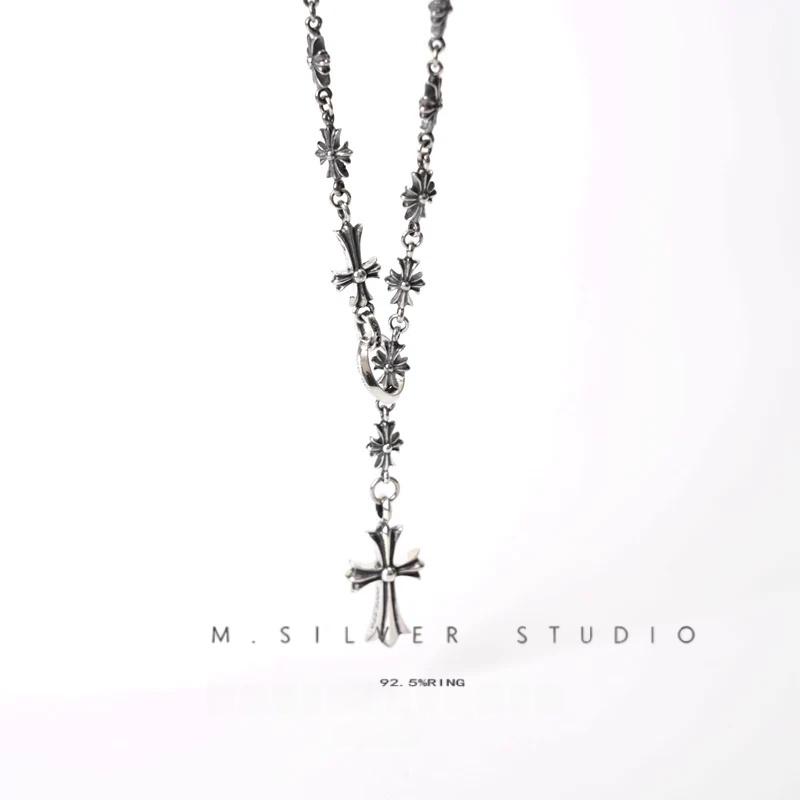 Chrome Hearts Cross Ring - Gothic 925 Sterling Silver Jewelry | David Studio