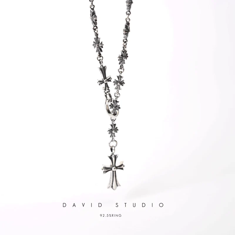 Chrome Hearts Cross Ring - Gothic 925 Sterling Silver Jewelry | David Studio